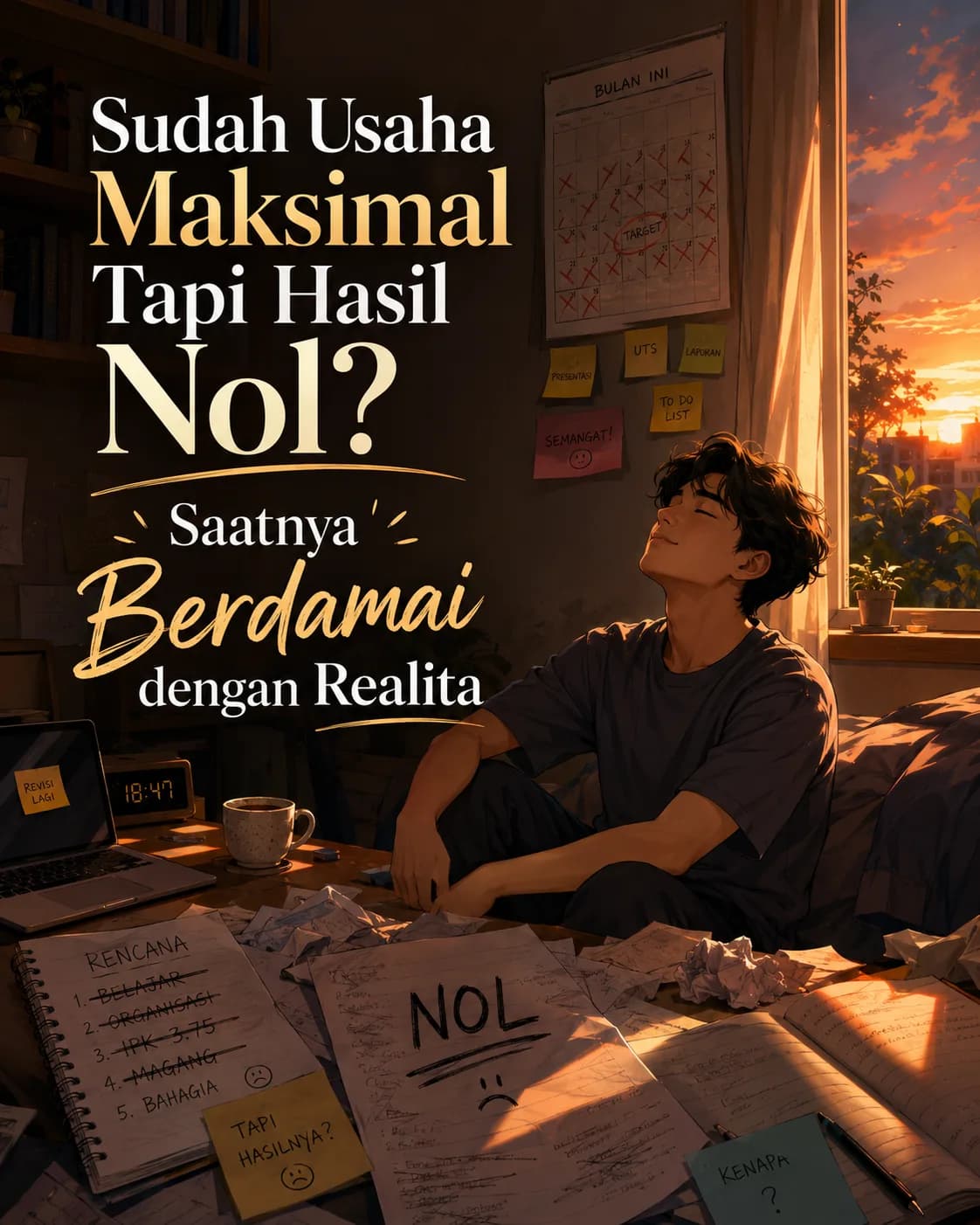 Sudah Usaha Maksimal Tapi Hasil Nol? Saatnya Berdamai dengan Realita