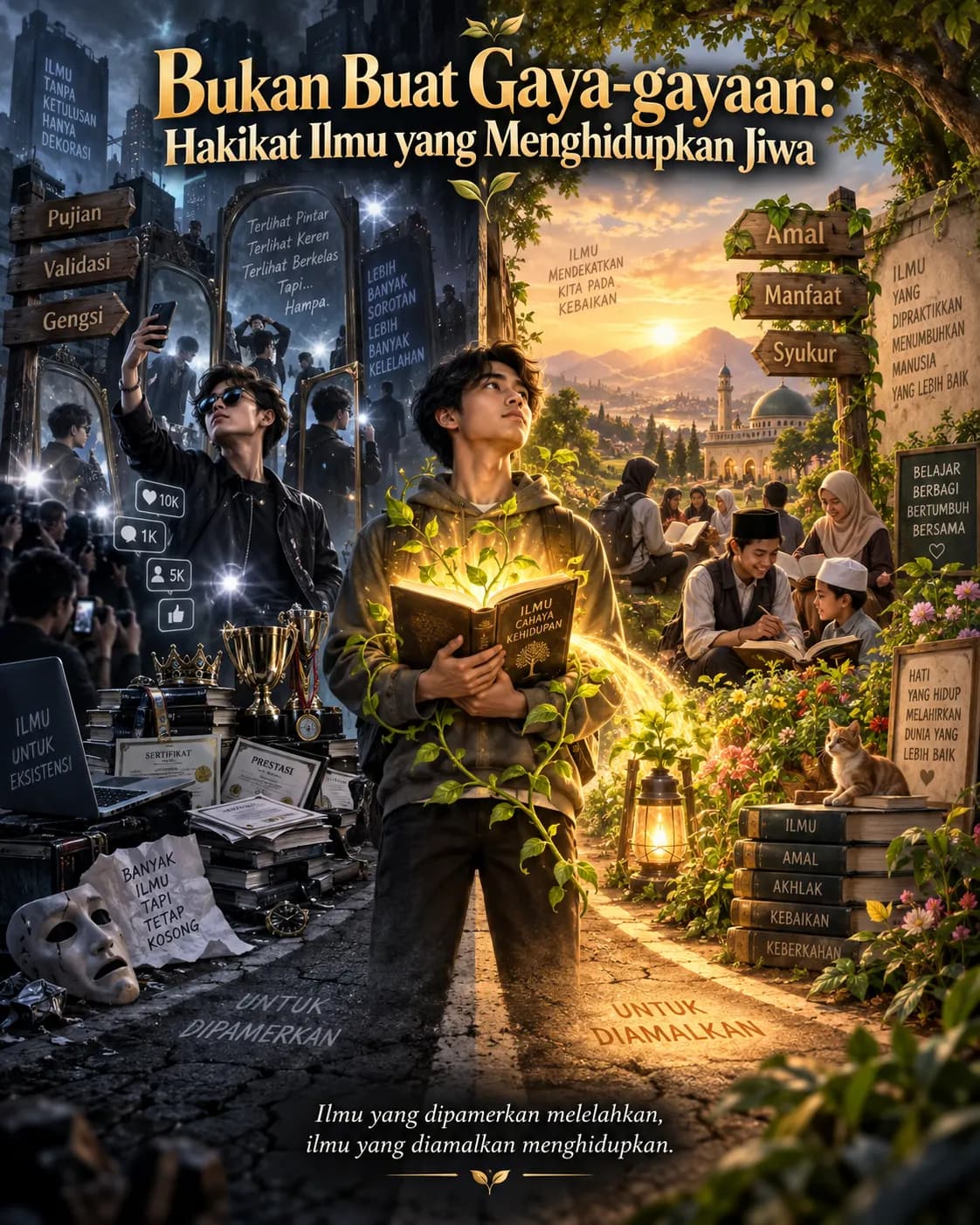 Bukan Buat Gaya-gayaan: Hakikat Ilmu yang Menghidupkan Jiwa