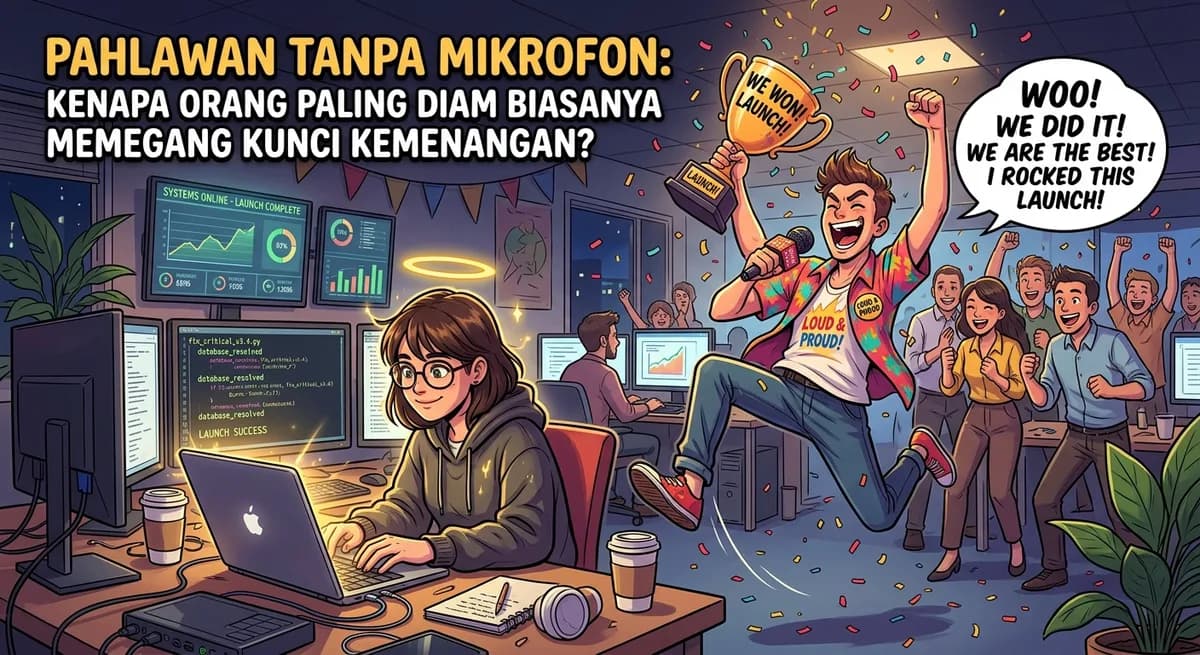 Pahlawan Tanpa Mikrofon: Kenapa Orang Paling Diam Biasanya Memegang Kunci Kemenangan?