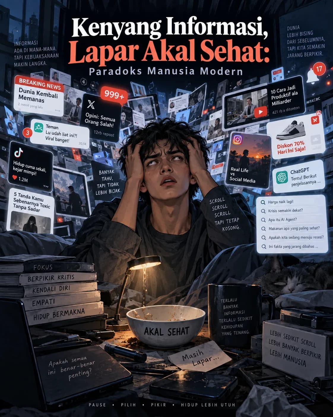 Kenyang Informasi, Lapar Akal Sehat: Paradoks Manusia Modern