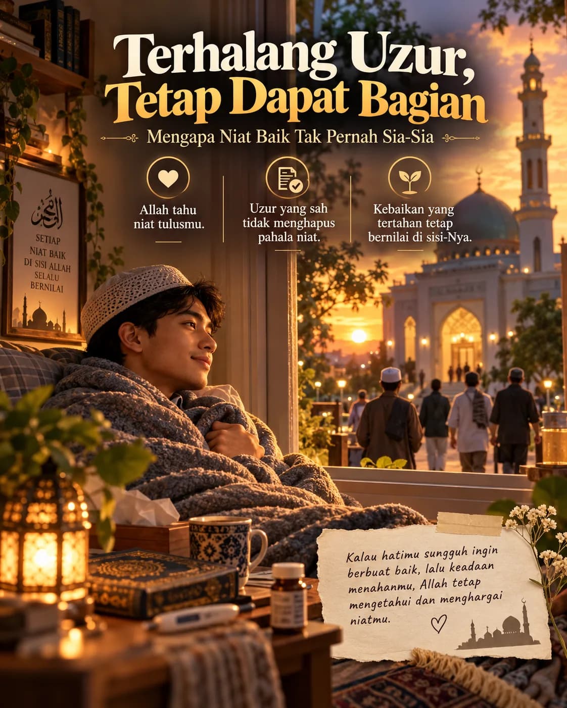 Terhalang Uzur, Tetap Dapat Bagian: Mengapa Niat Baik Tak Pernah Sia-Sia