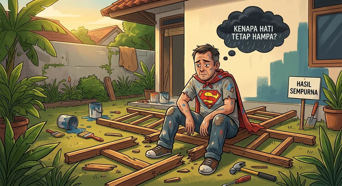 Capeknya Berjuang Pakai Mode 'Superman': Kenapa Hati Tetap Hampa Padahal Sudah Banting Tulang Sampai Banting Tangga?
