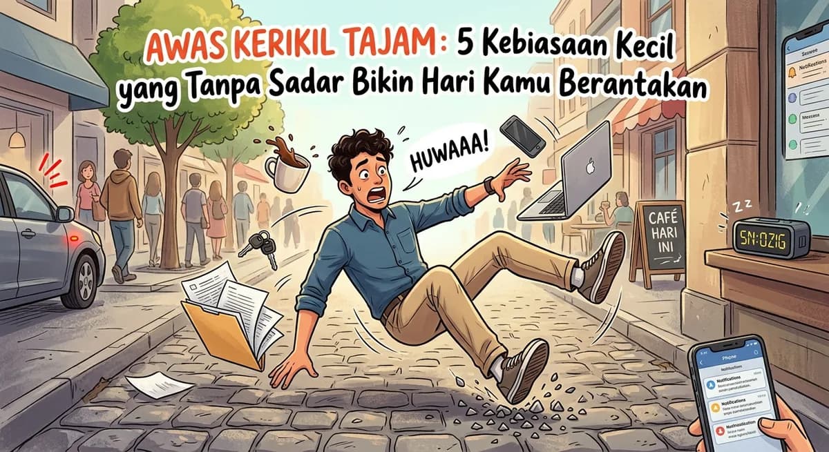 Awas Kerikil Tajam: 5 Kebiasaan Kecil yang Tanpa Sadar Bikin Hari Kamu Berantakan