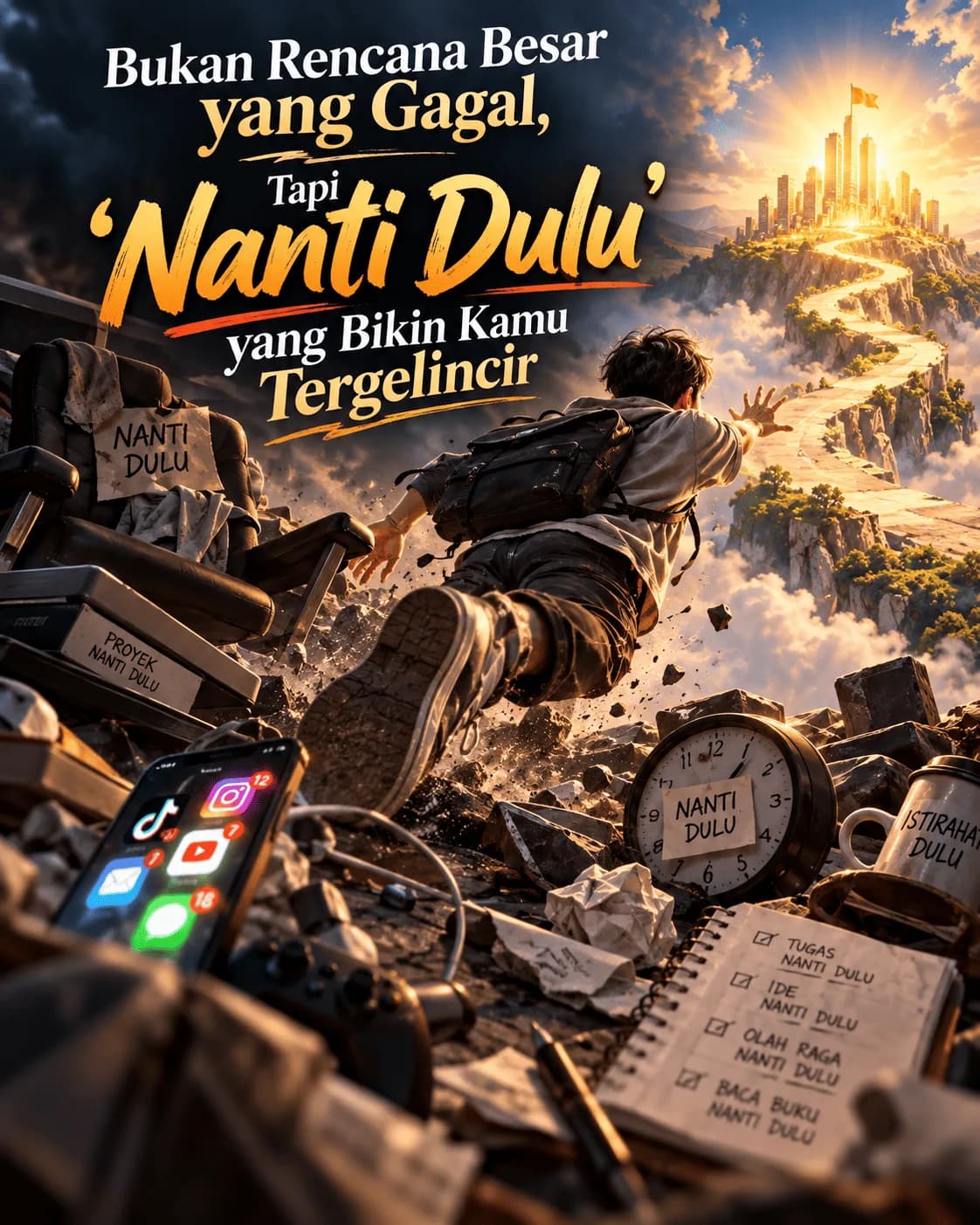 Bukan Rencana Besar yang Gagal, Tapi "Nanti Dulu" yang Bikin Kamu Tergelincir