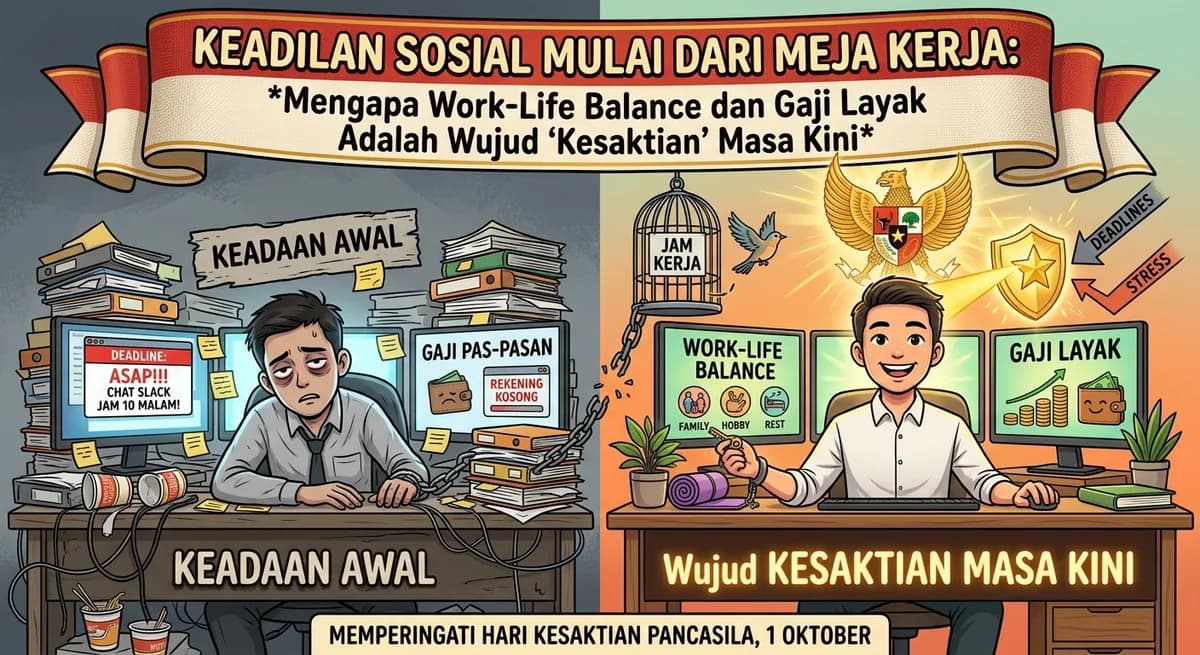 Keadilan Sosial Mulai dari Meja Kerja: Mengapa Work-Life Balance dan Gaji Layak Adalah Wujud 'Kesaktian' Masa Kini