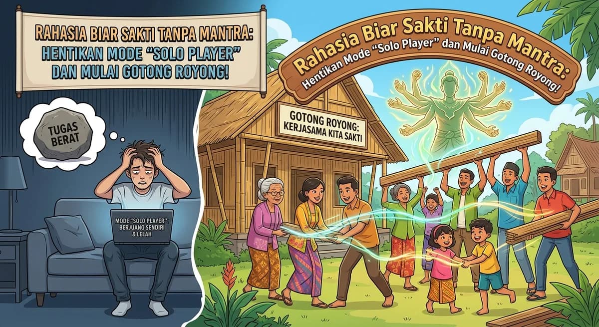 Rahasia Biar Sakti Tanpa Mantra: Hentikan Mode 'Solo Player' dan Mulai Gotong Royong!