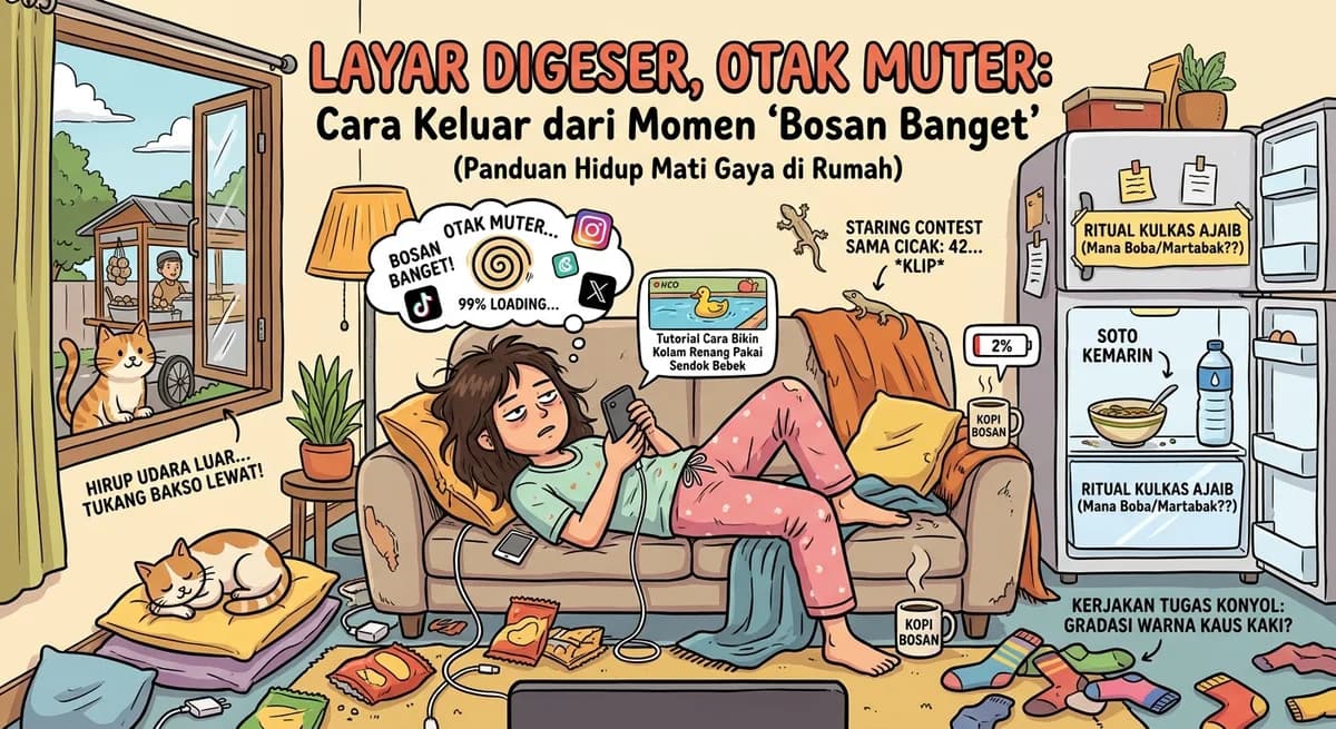 Layar Digeser, Otak Muter: Cara Keluar dari Momen "Bosan Banget"