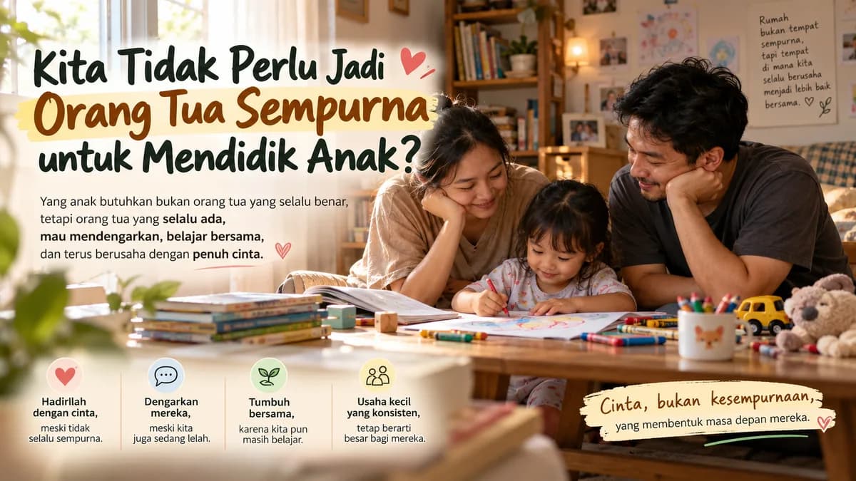 Kita Tidak Perlu Jadi Orang Tua Sempurna untuk Mendidik Anak?