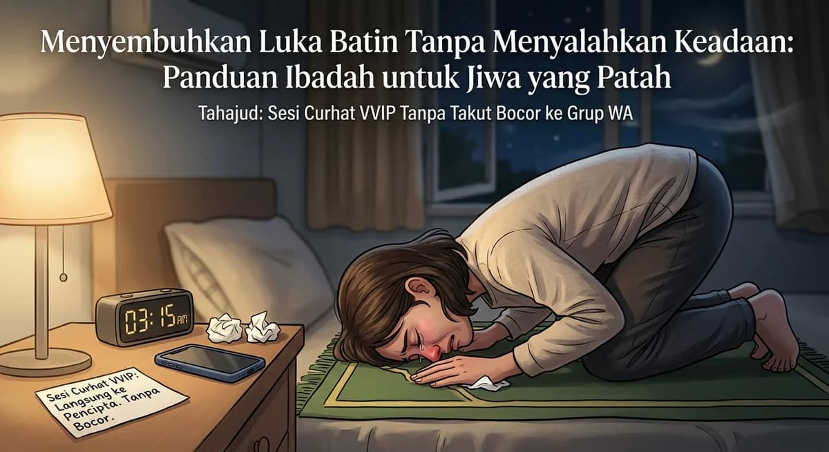 Menyembuhkan Luka Batin Tanpa Menyalahkan Keadaan: Panduan Ibadah untuk Jiwa yang Patah
