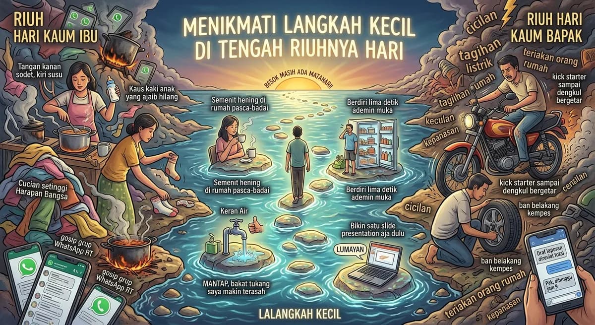Menikmati Langkah Kecil di Tengah Riuhnya Hari
