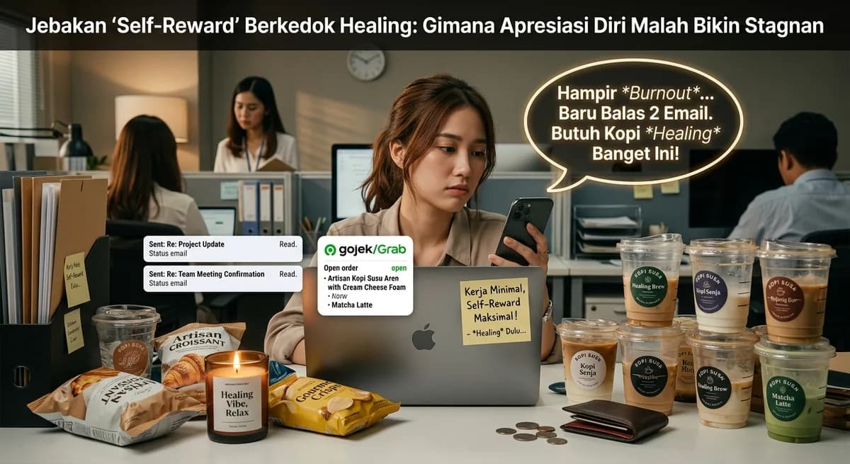Jebakan 'Self-Reward' Berkedok Healing: Gimana Apresiasi Diri Malah Bikin Stagnan